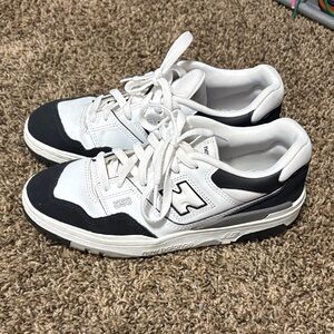 New Balance 550 Black and White Sneakers